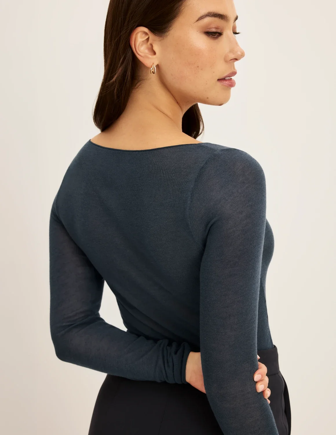 Cashmere Mist Boatneck Top - Image 12