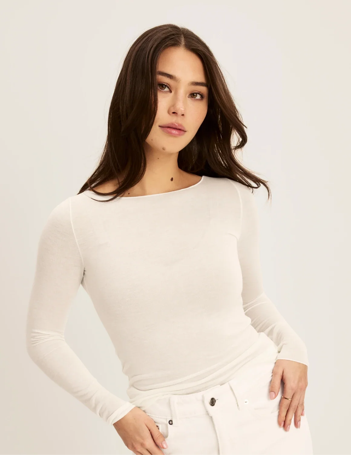 Cashmere Mist Boatneck Top - Image 7