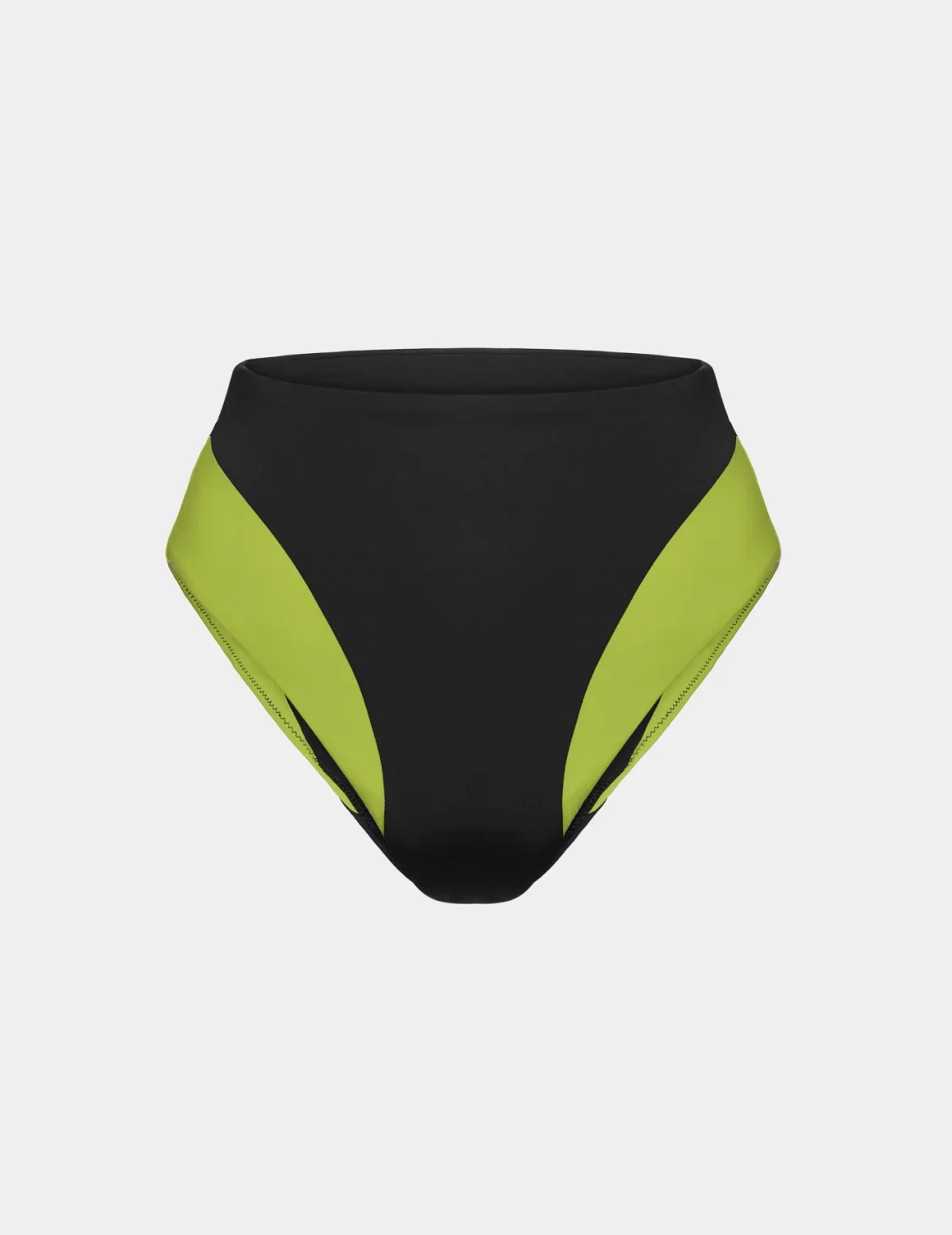 High Rise Bikini Swim Bottom - Color Block - Image 4