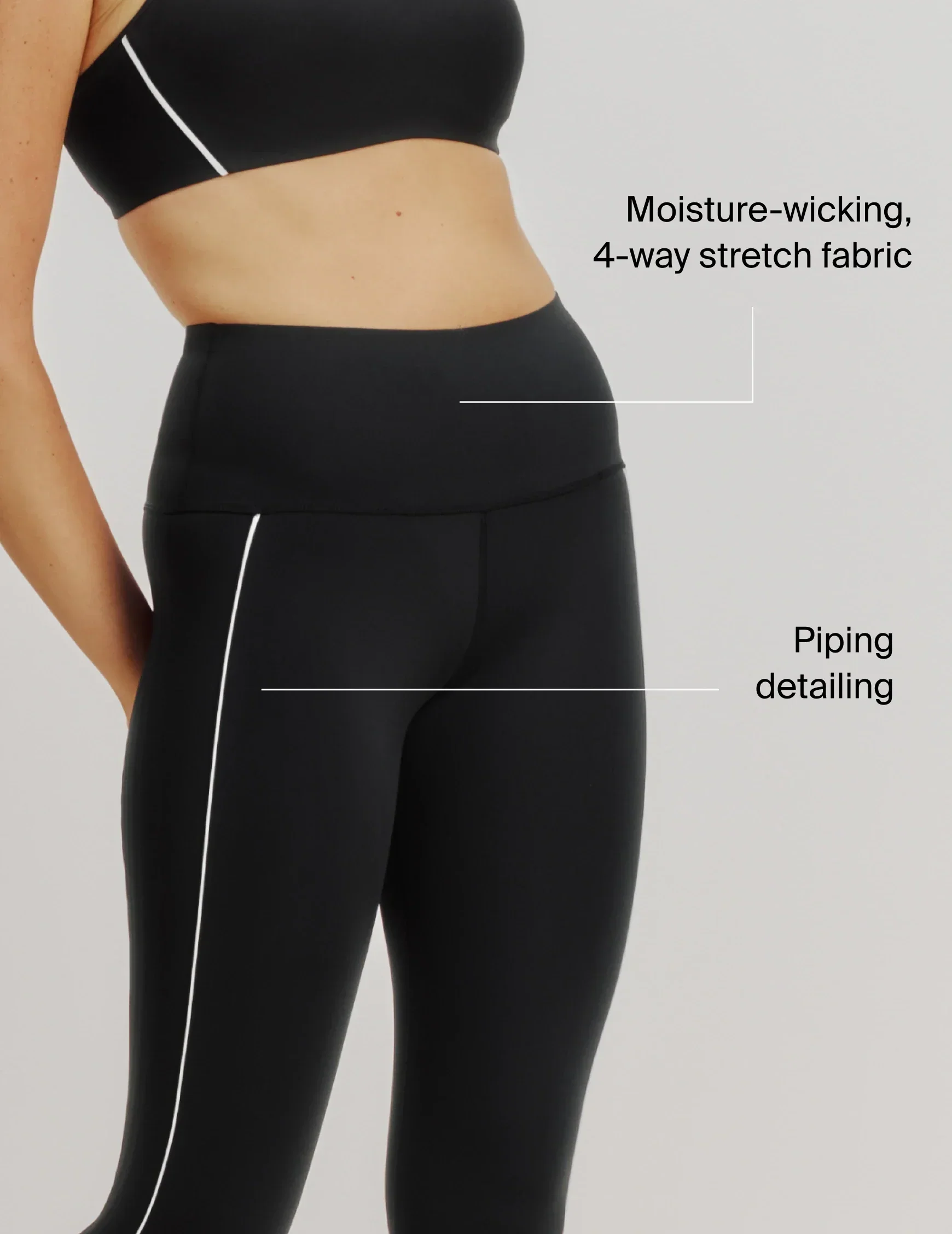 HiTouch™️ High Rise Legging - Piping - Last Call - Image 10