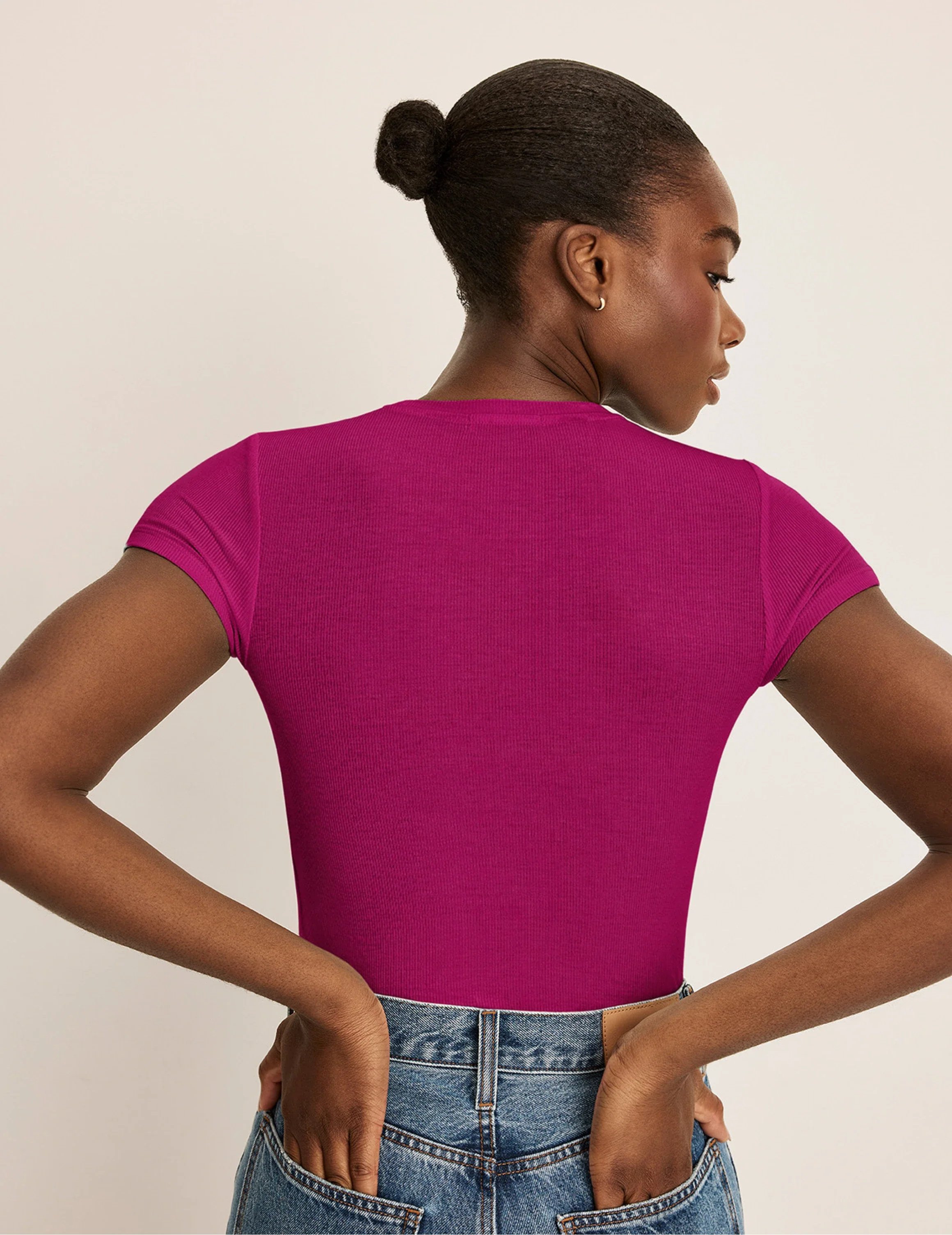 Modal Rib T-Shirt - Last Call - Image 21