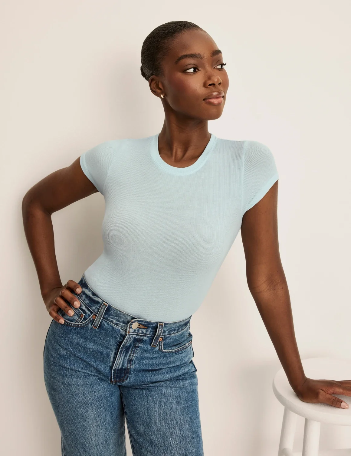 Modal Rib T-Shirt - Last Call - Image 44