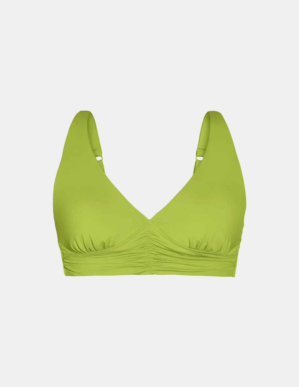 Ruched Deep V Bikini Top - Last Call - Image 11