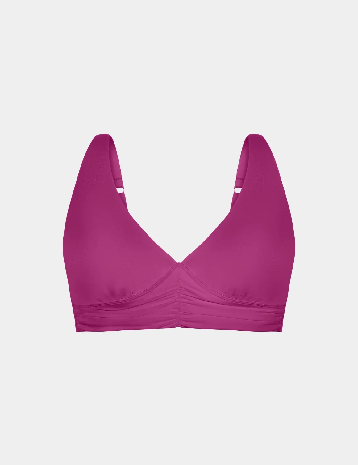 Ruched Deep V Bikini Top - Last Call - Image 13