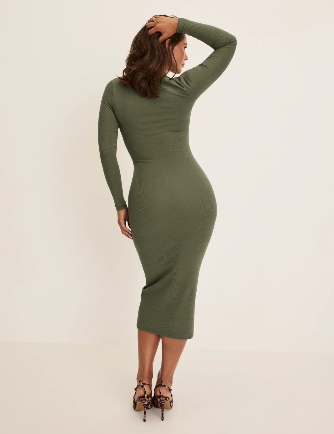SculptRib™ Cotton Henley Dress - Image 7