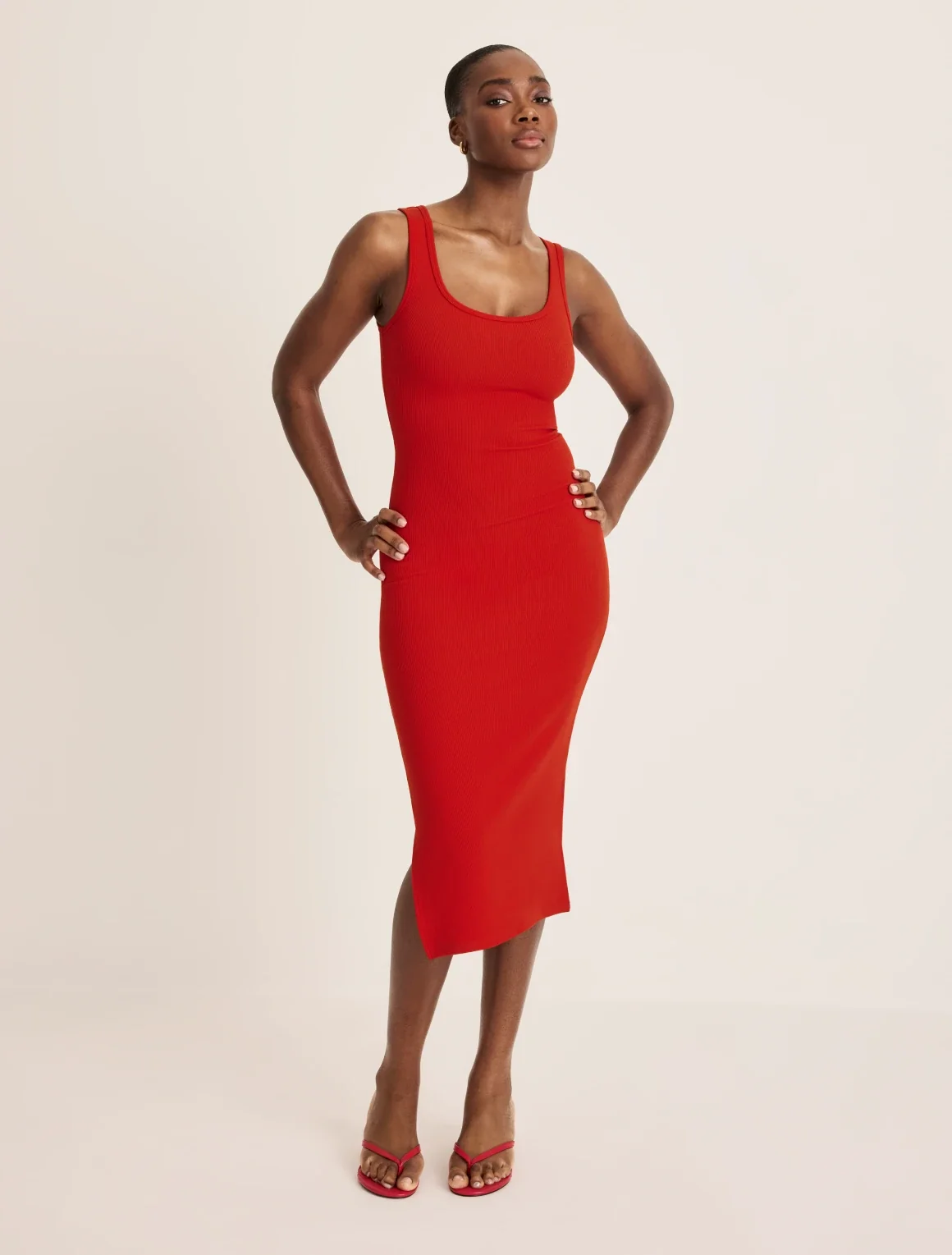 SculptRib™ Cotton Tank Dress - Image 14