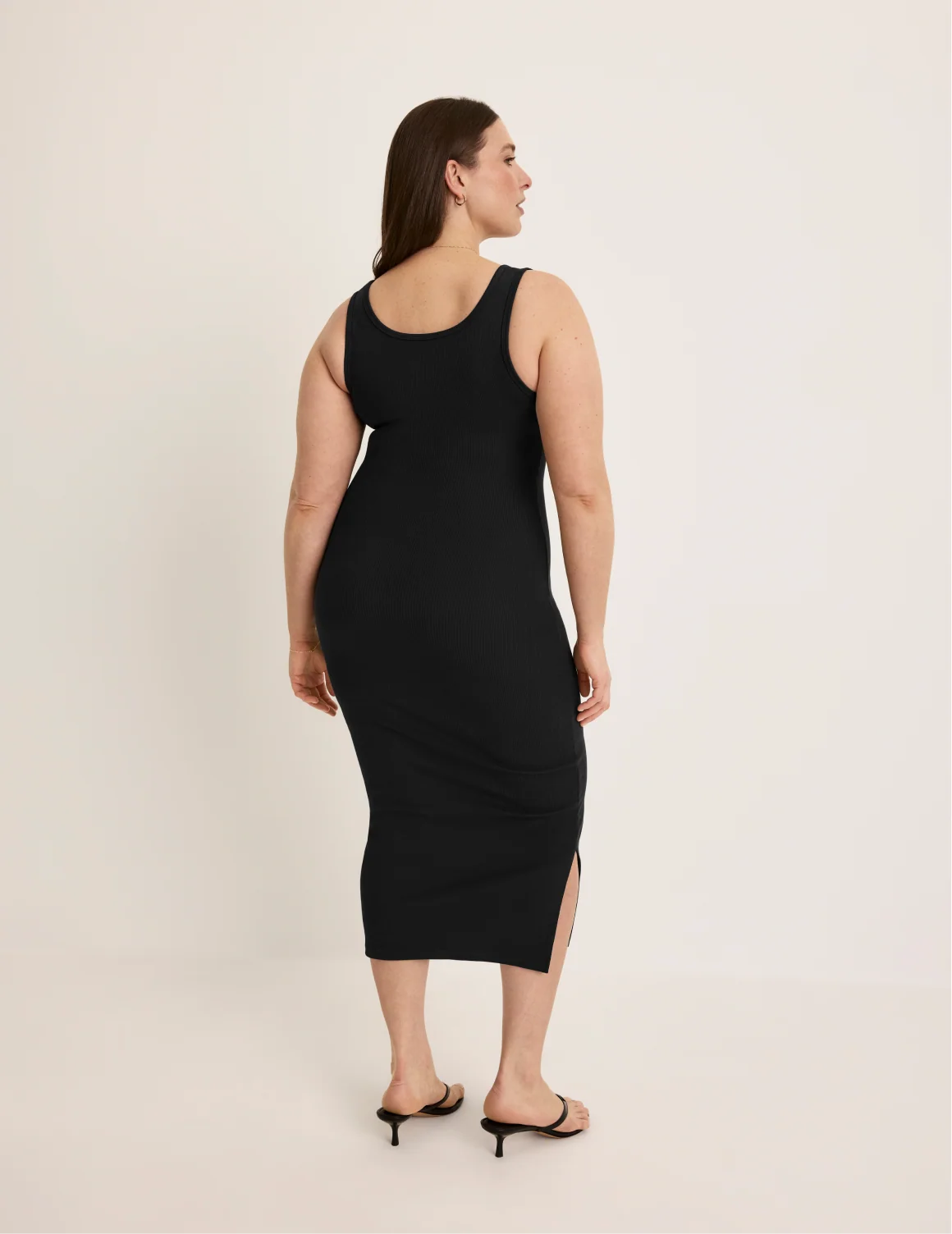 SculptRib™ Cotton Tank Dress - Image 3