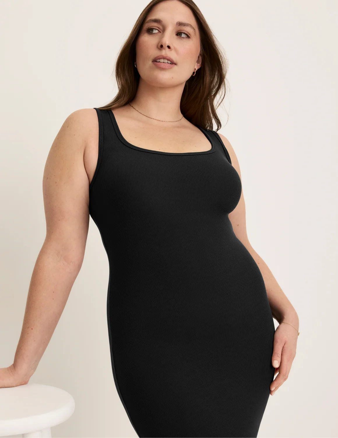 SculptRib™ Cotton Tank Dress - Image 5