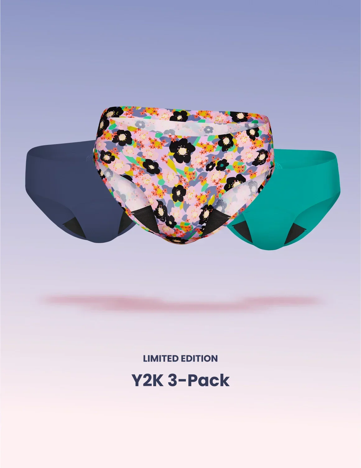 Teen Light Leakproof No-Show Bikini 3-Pack - Image 13
