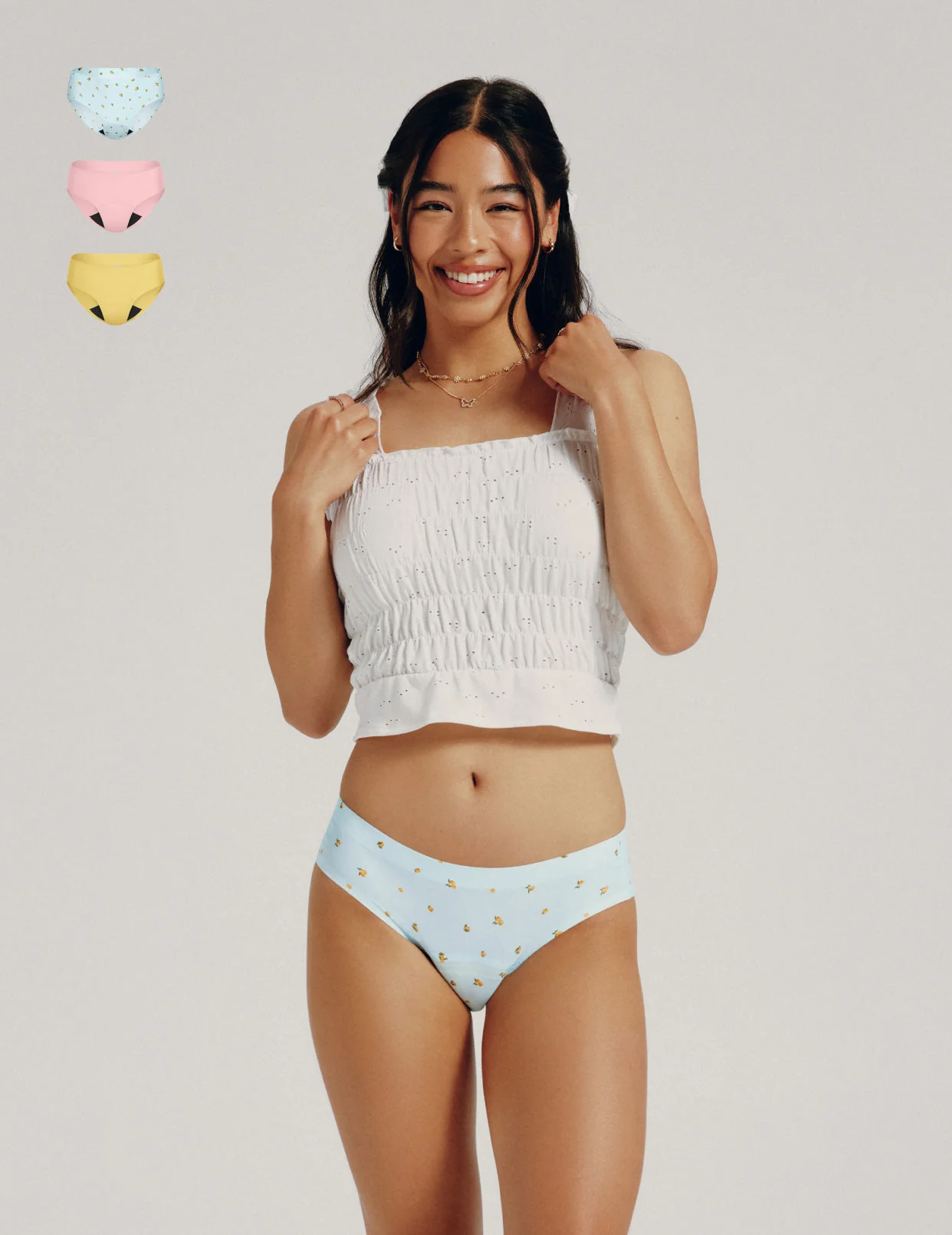 Teen Light Leakproof No-Show Bikini 3-Pack - Image 17