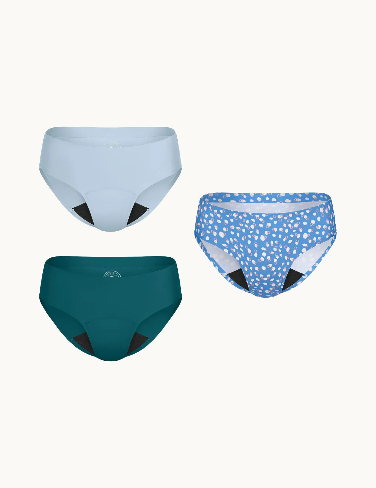 Teen Light Leakproof No-Show Bikini 3-Pack - Image 49