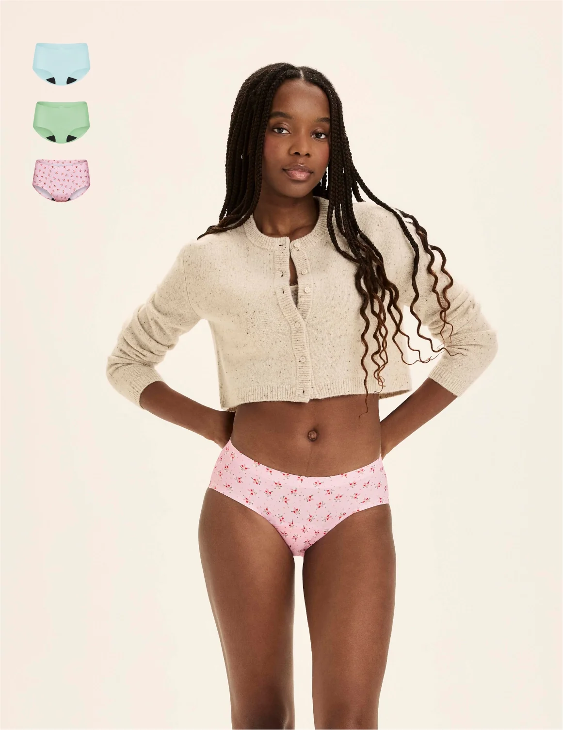 Teen Light Leakproof No-Show Boyshort 3-Pack - Image 54