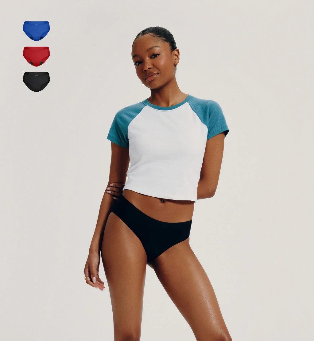 Teen Super Leakproof® No-Show Bikini 3-Pack - Last Call - Image 27