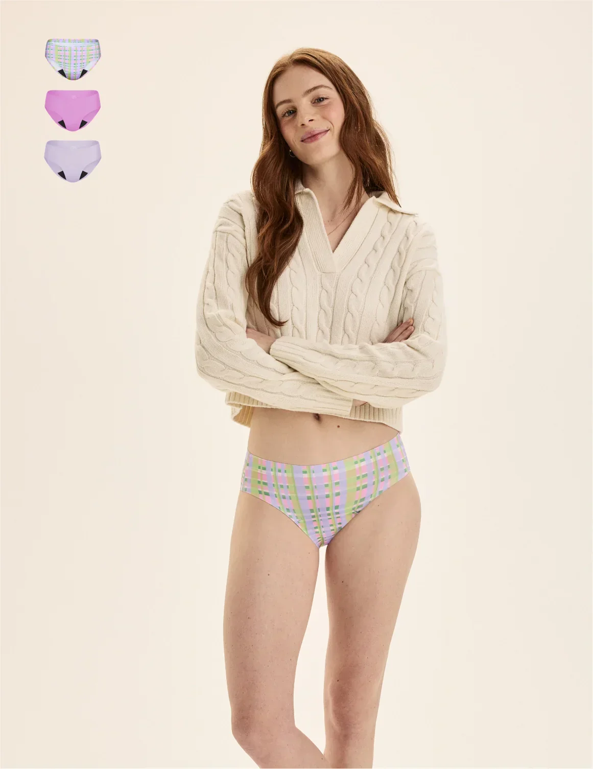 Teen Super Leakproof® No-Show Bikini 3-Pack - Last Call - Image 3