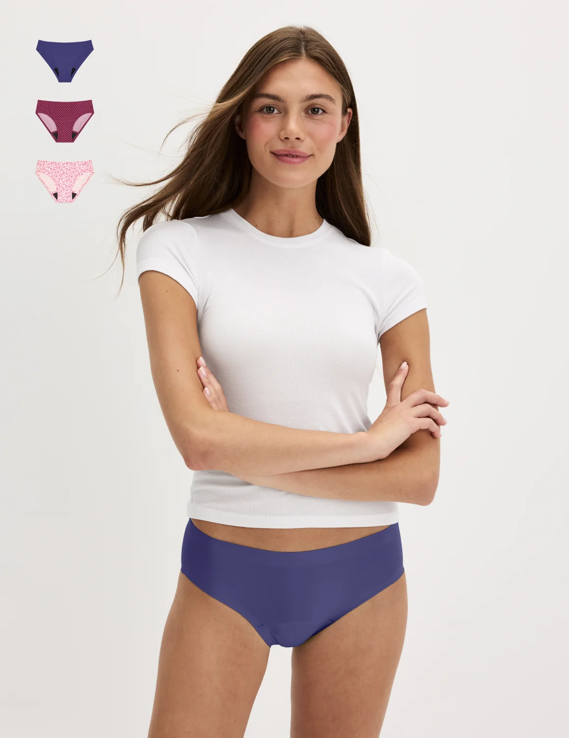 Teen Super Leakproof® No-Show Bikini 3-Pack - Last Call - Image 47