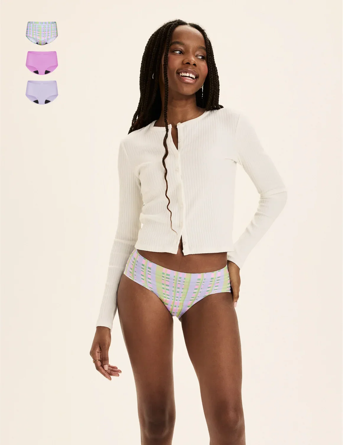 Teen Super Leakproof® No-Show Boyshort 3-Pack - Last Call - Image 3