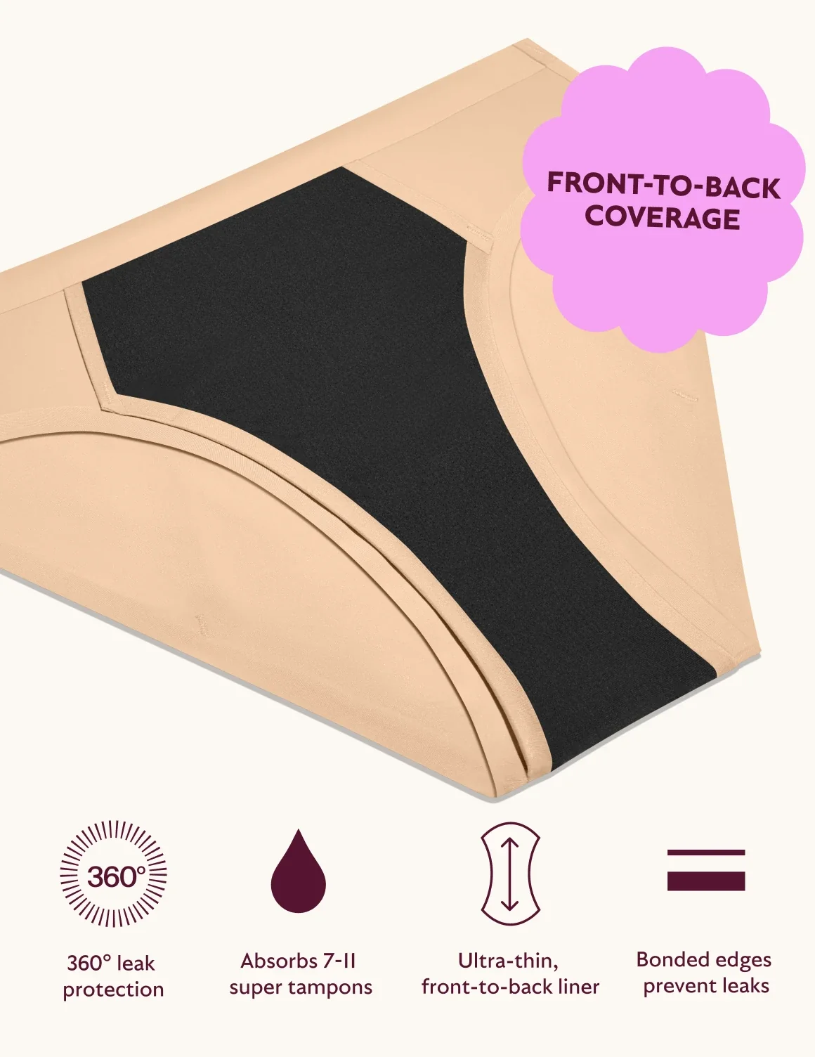 Teen SuperPlus Leakproof® No-Show Bikini - Image 16